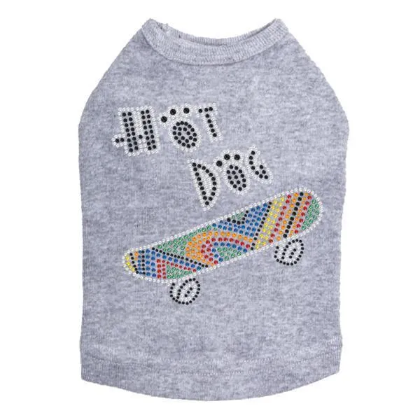 Hot Dog Rhinestone Dog Tank
