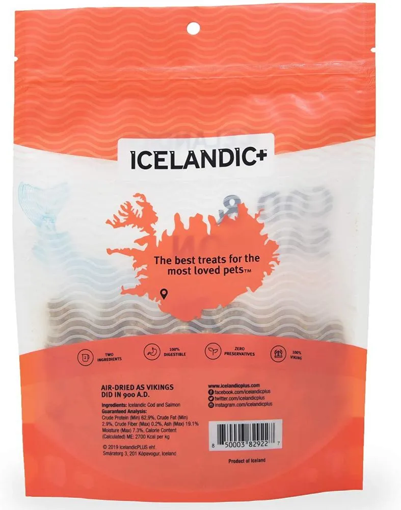 Icelandic  Cod & Salmon Combo Bites Fish Dog Treats