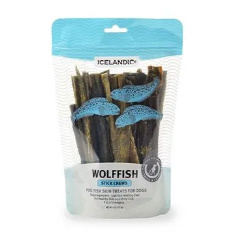 Icelandic  Wolfish Skin Strips Chews for Dogs