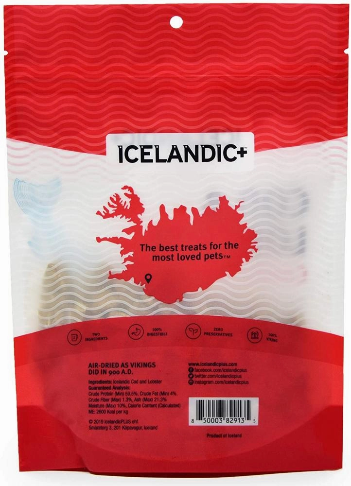 Icelandic  Cod & Lobster Combo Bites Fish Dog Treats