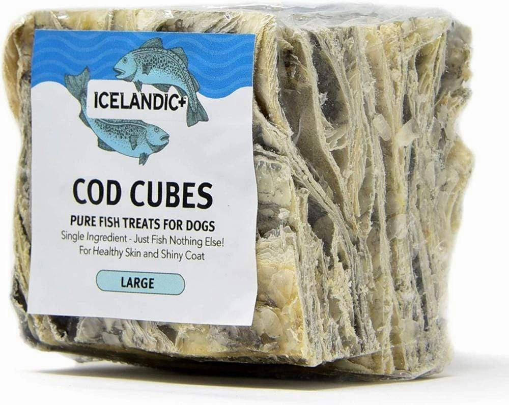 Icelandic  Cod Skin Large Cube Dog Treat
