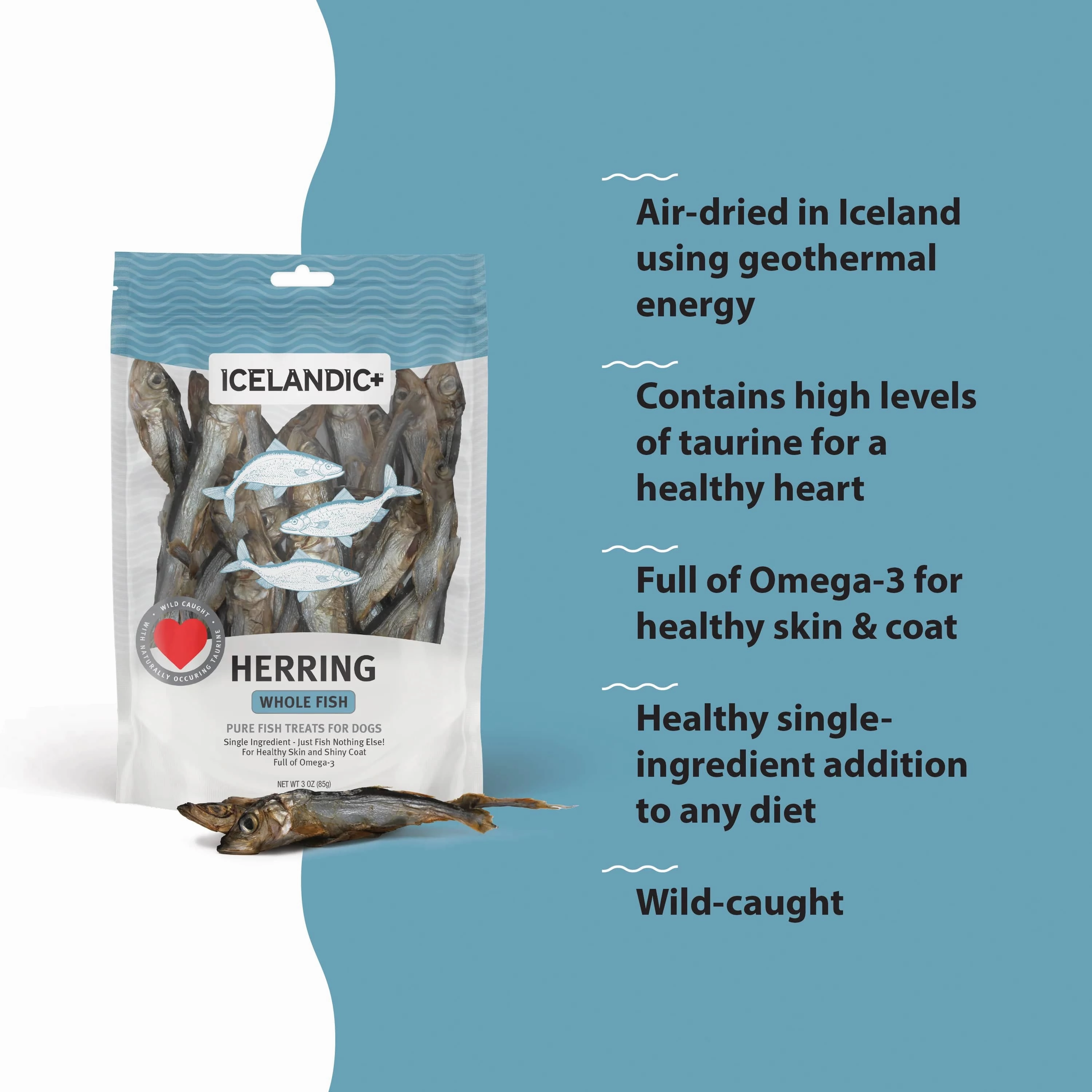 Icelandic  Herring Whole Fish Dog Treat (SPECIAL ORDER ITEM)