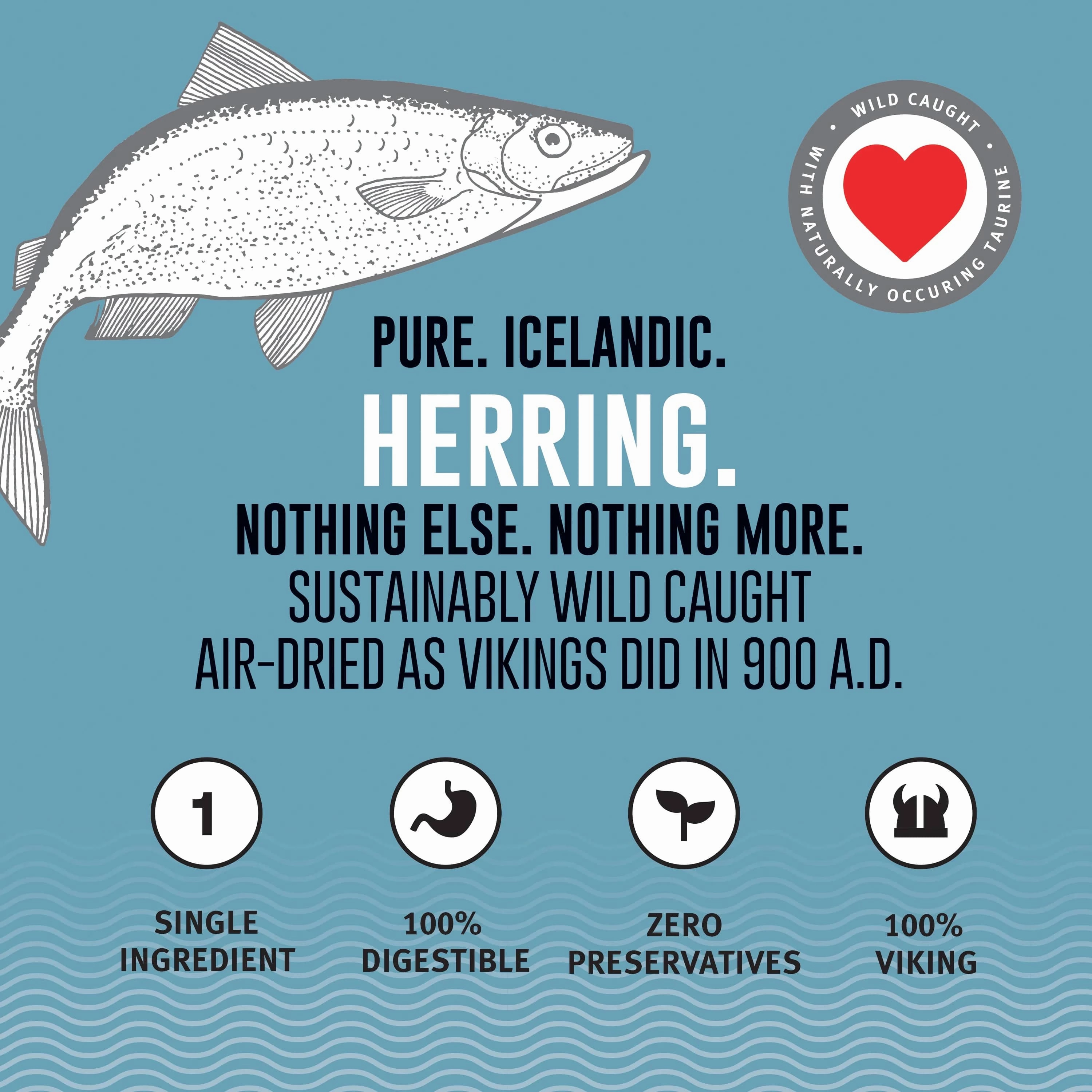 Icelandic  Herring Whole Fish Dog Treat (SPECIAL ORDER ITEM)