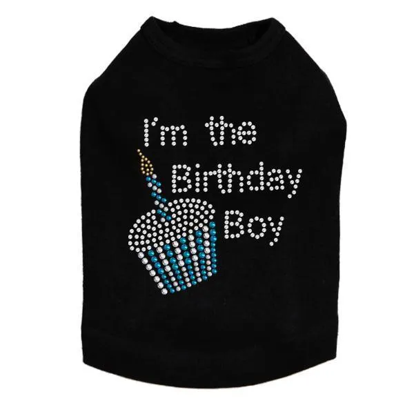 I'm The Birthday Boy Rhinestone Dog Tank