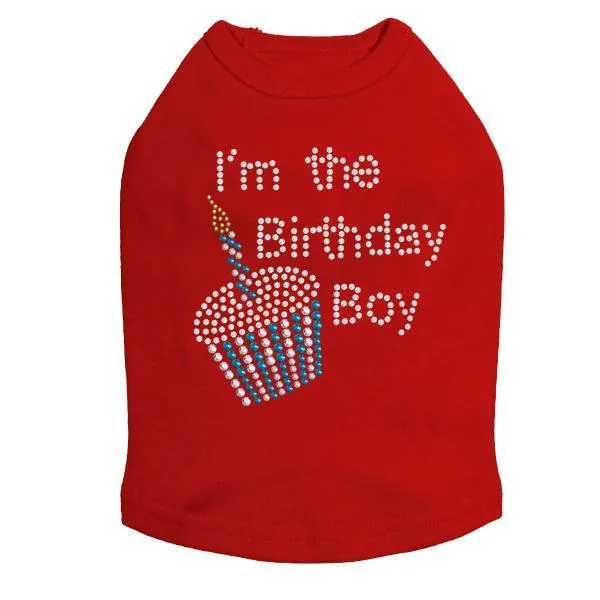 I'm The Birthday Boy Rhinestone Dog Tank
