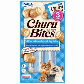 INABA Churu Bites Chicken Recipe Wraps Tuna with Scallop Recipe Cat Treats