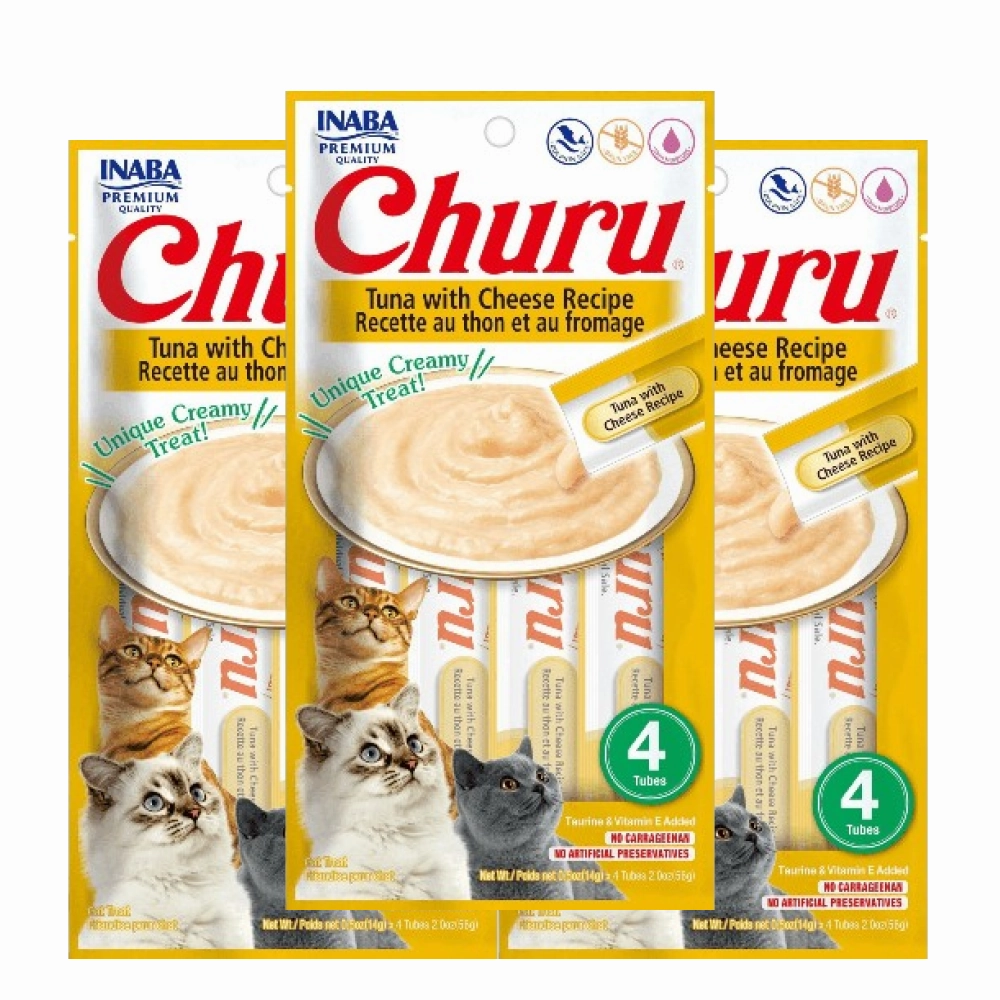 INABA Churu Tuna with Cheese Cat Treats