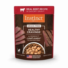 Instinct Healthy Cravings Real Beef Recipe Dog Food Pouch