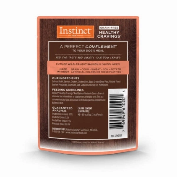 Instinct Healthy Cravings Real Salmon Recipe Dog Food Pouch