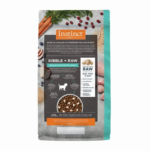 Instinct Raw Boost Whole Grain Real Chicken & Brown Rice Puppy Recipe Dry Food, 3.5lb