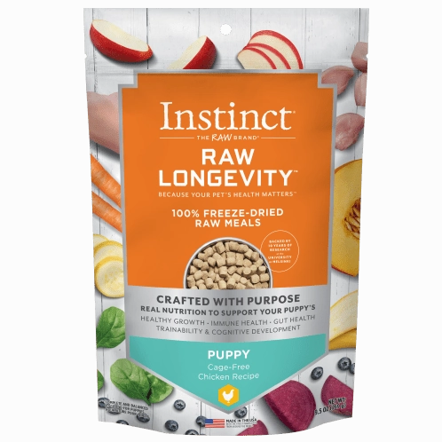 Instinct Raw Longevity Chicken Recipe 100% Freeze Dried Puppy Food