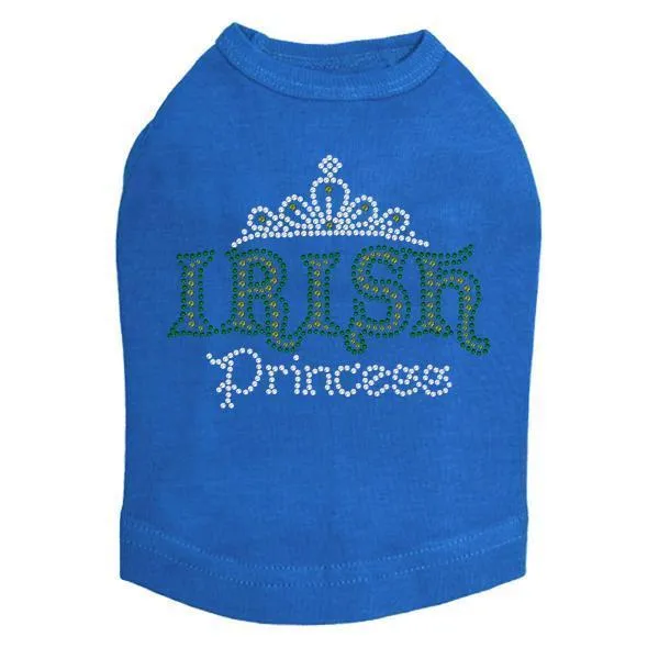 Irish Princess Rhinestone Dog Tank
