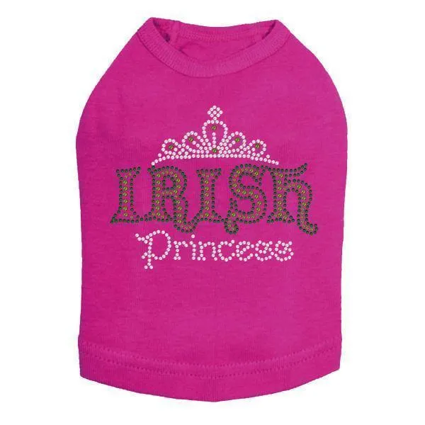 Irish Princess Rhinestone Dog Tank