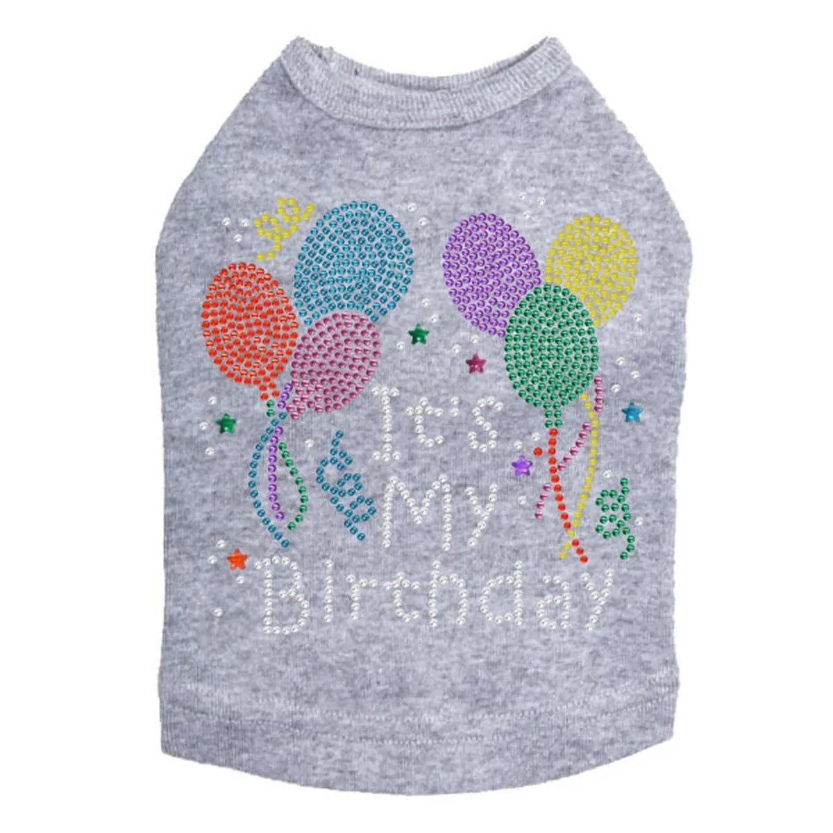 It's My Birthday Rhinestone Dog Tank