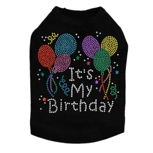 It's My Birthday Rhinestone Dog Tank
