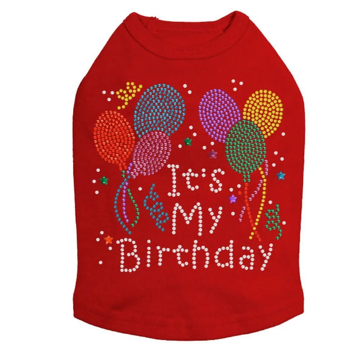 It's My Birthday Rhinestone Dog Tank