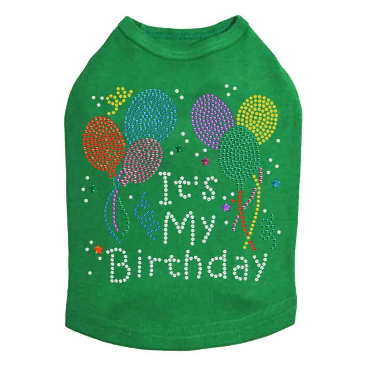 It's My Birthday Rhinestone Dog Tank