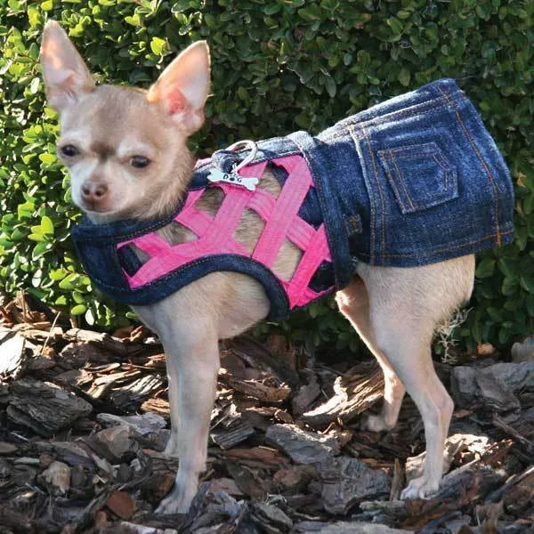 Jane Denim Dog Skirt Medium