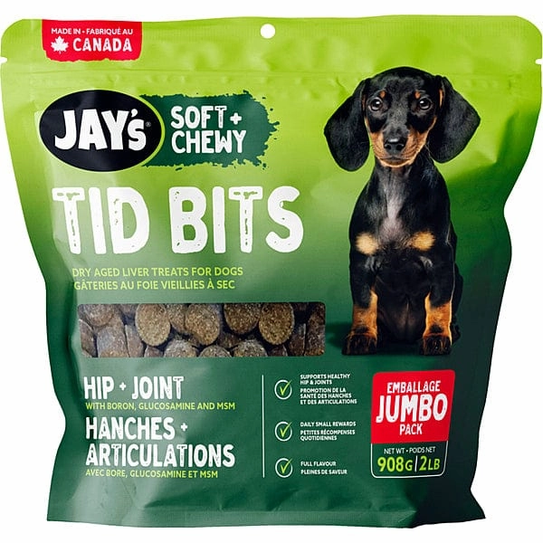 Jay's Soft   Chewy Tid Bits Hip & Joint Liver Dog Treats