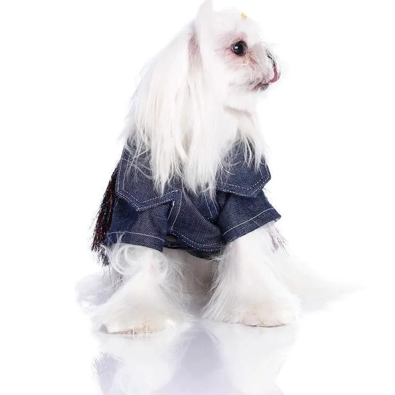 Jean Party Biker Dog Coat
