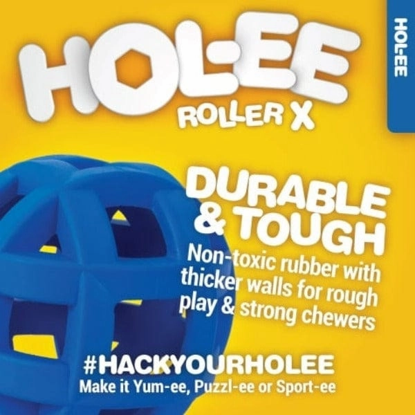 JW Pet Hol-ee Roller Extreme Ball Rubber Dog Toy
