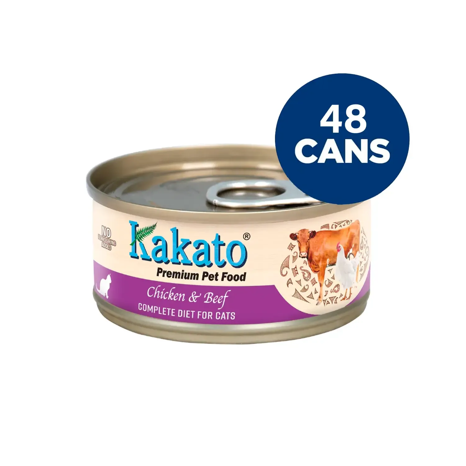 Kakato - Complete Diet Tinned Food for Cats - Chicken & Beef 70g
