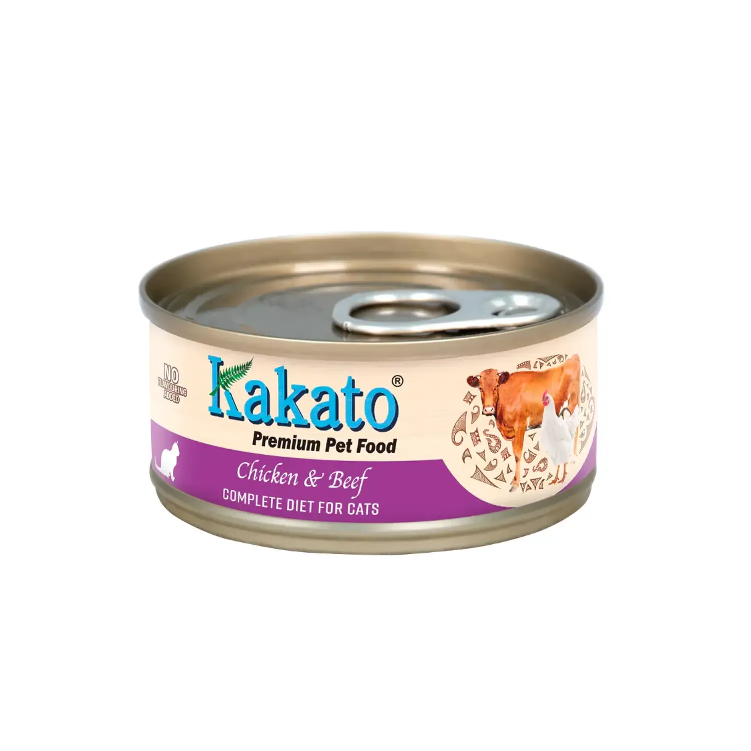 Kakato - Complete Diet Tinned Food for Cats - Chicken & Beef 70g