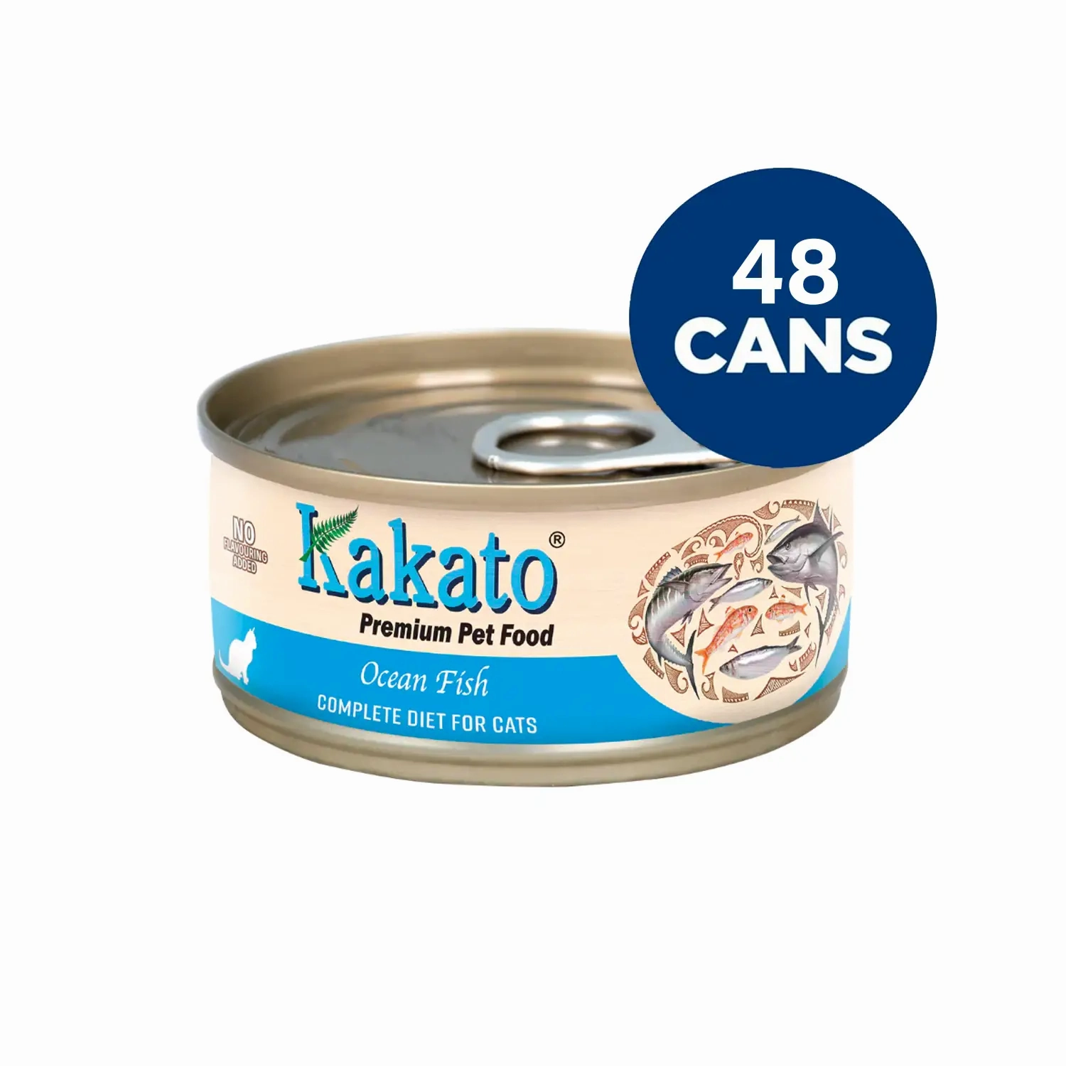 Kakato - Complete Diet Tinned Food for Cats - Ocean Fish 70g