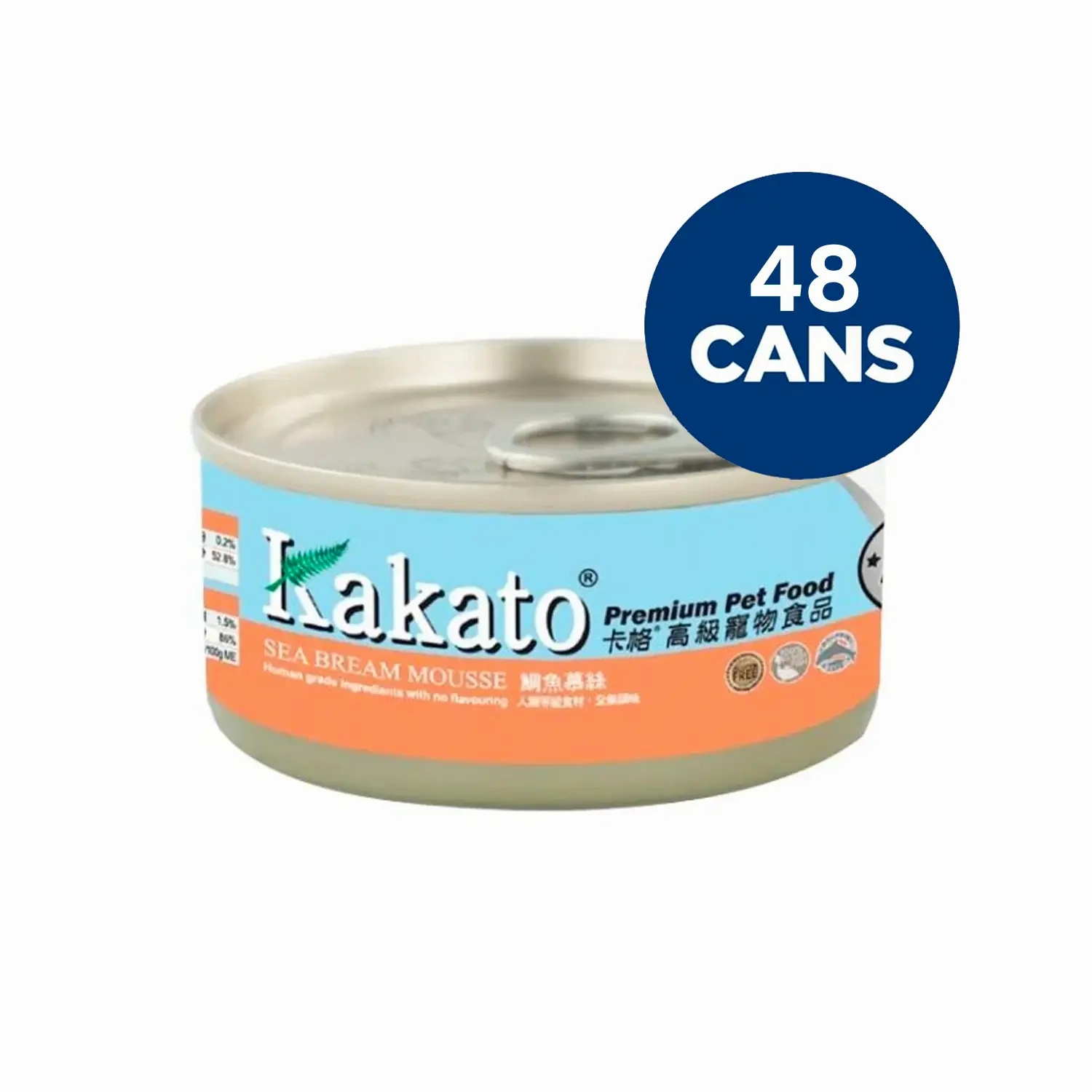 Kakato - Sea Bream Mousse (Dogs & Cats) canned 70g