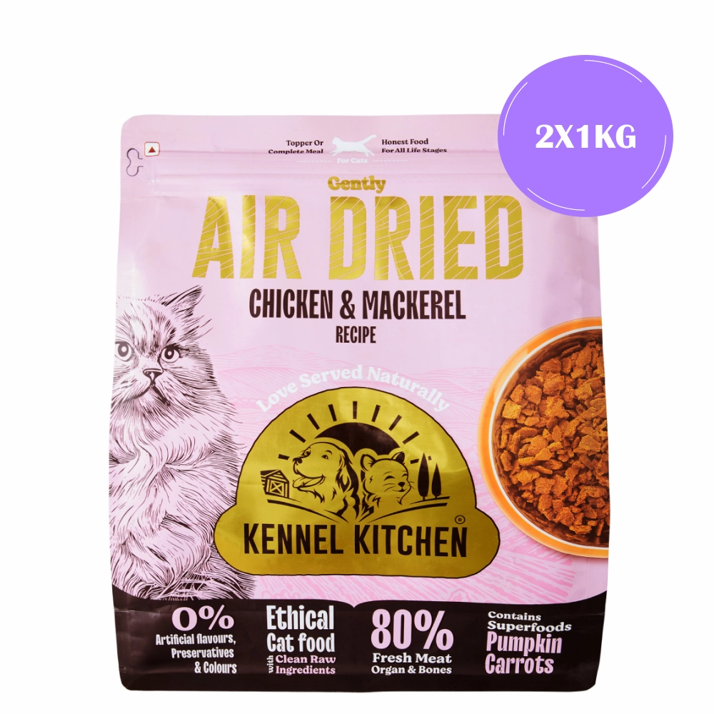Kennel Kitchen Air Dried Chicken and Mackerel for Cat Dry Food (All Life Stage)