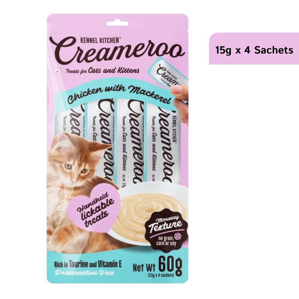 Kennel Kitchen Creameroo Chicken with Mackerel Creamy Cat Treats