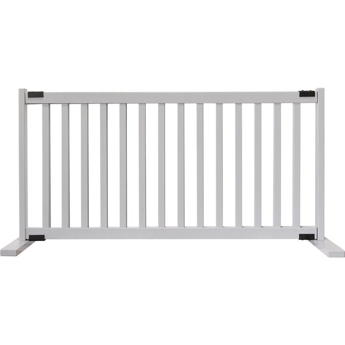 Kensington Series Free Standing Solid Wood Dog Gate Pumice Grey