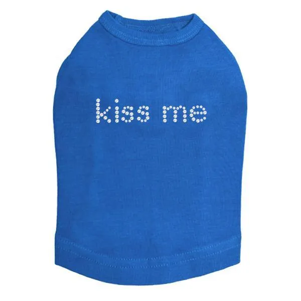 Kiss Me Rhinestone Dog Tank