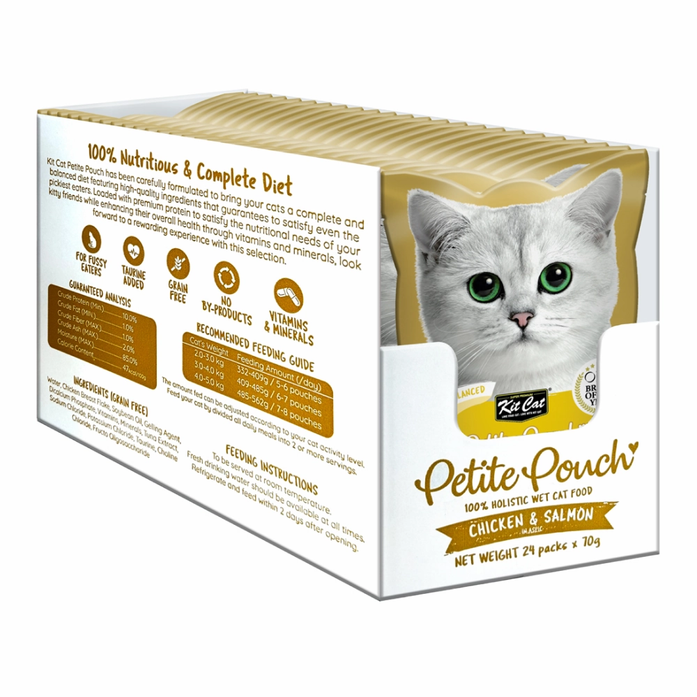 Kit Cat Chicken and Salmon Cat Wet Food