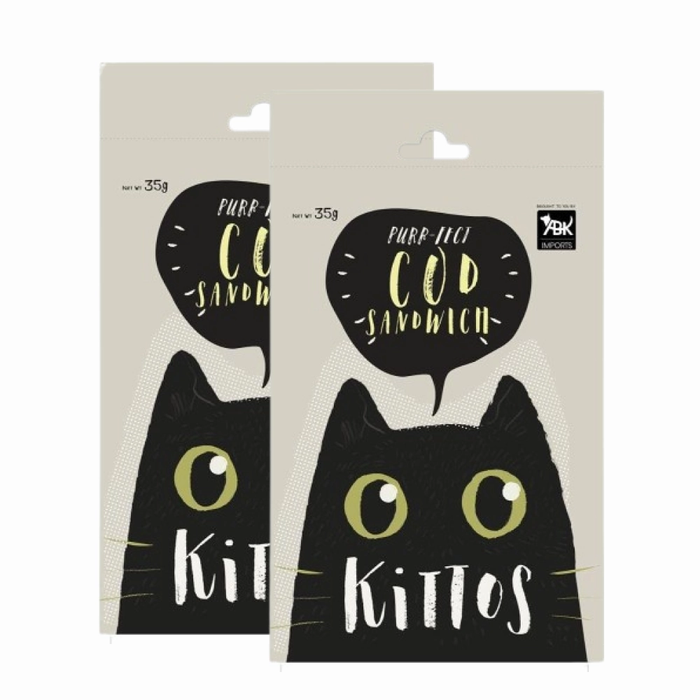 Kittos Purr Fect Cod Sandwich Cat Treat