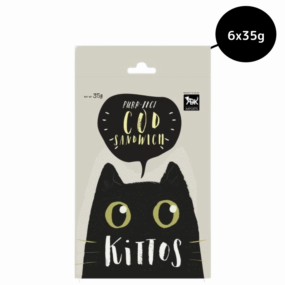 Kittos Purr Fect Cod Sandwich Cat Treat