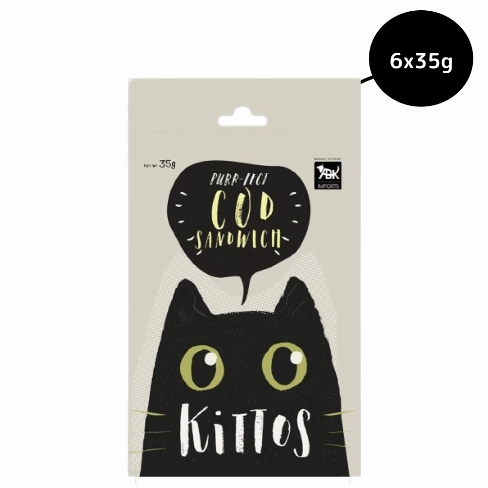 Kittos Purr Fect Cod Sandwich Cat Treat