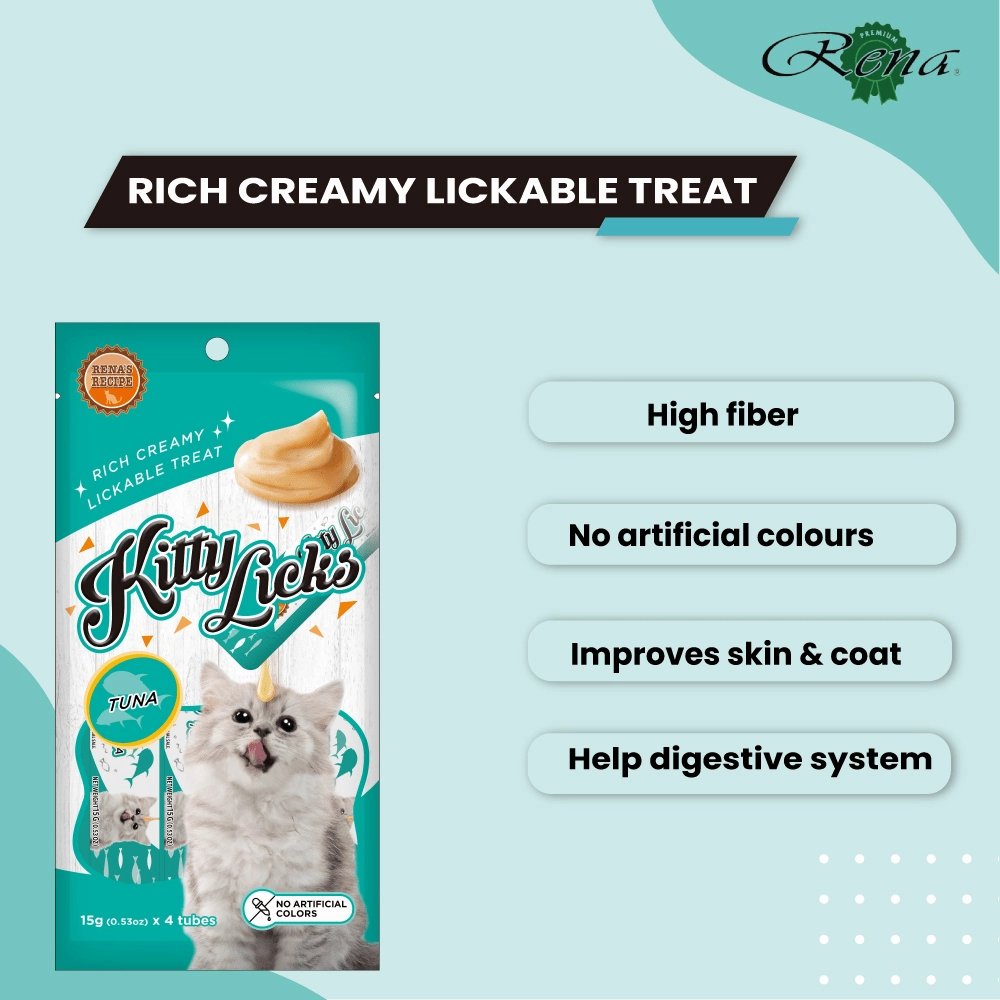 Kitty Licks Chicken Flavour and Tuna Cat Treats Combo