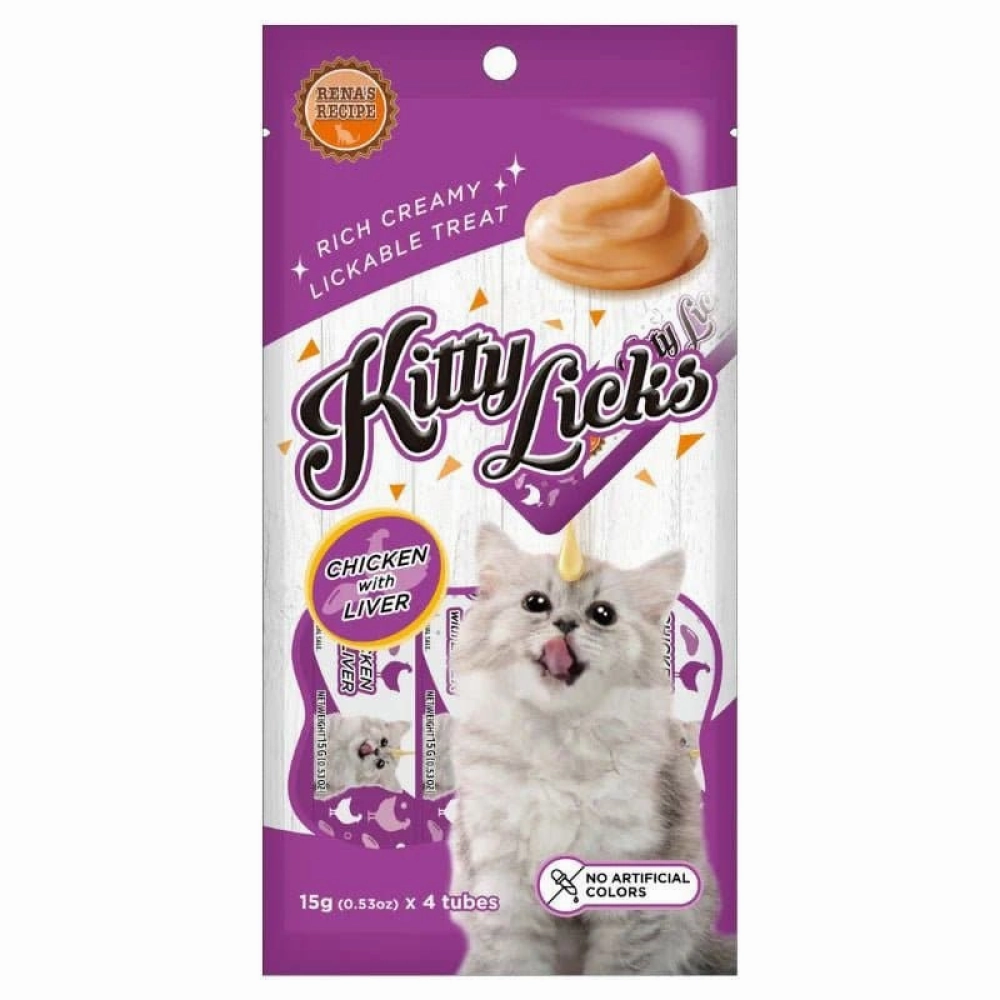 Kitty Licks Chicken Liver and Tuna Seafood Cat Treats Combo