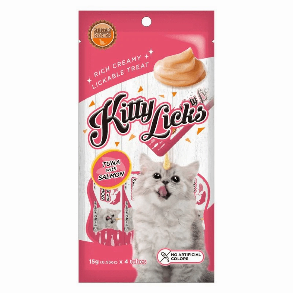 Kitty Licks Tuna Salmon and Chicken Liver Cat Treats Combo