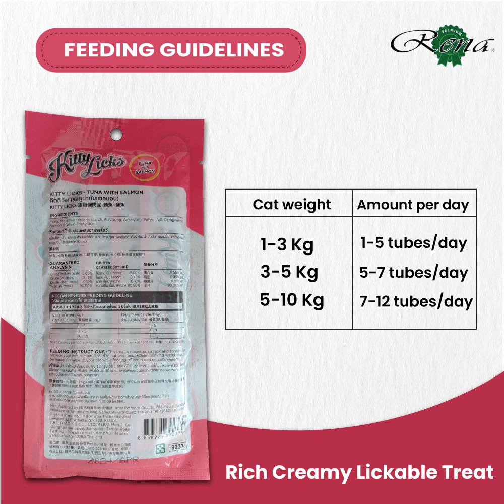 Kitty Licks Tuna Salmon and Chicken Liver Cat Treats Combo