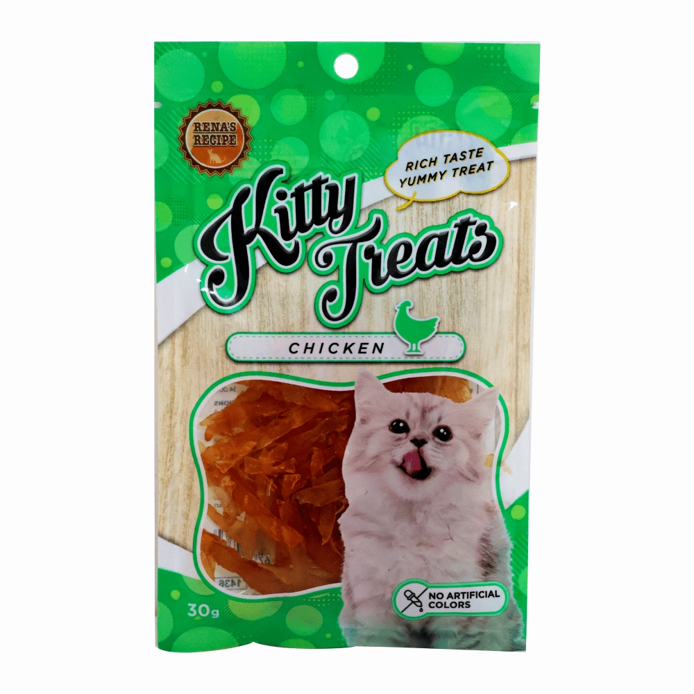 Kitty Treats Soft Chicken Jerky Sliced and Chicken & Tuna Cat Treats Combo