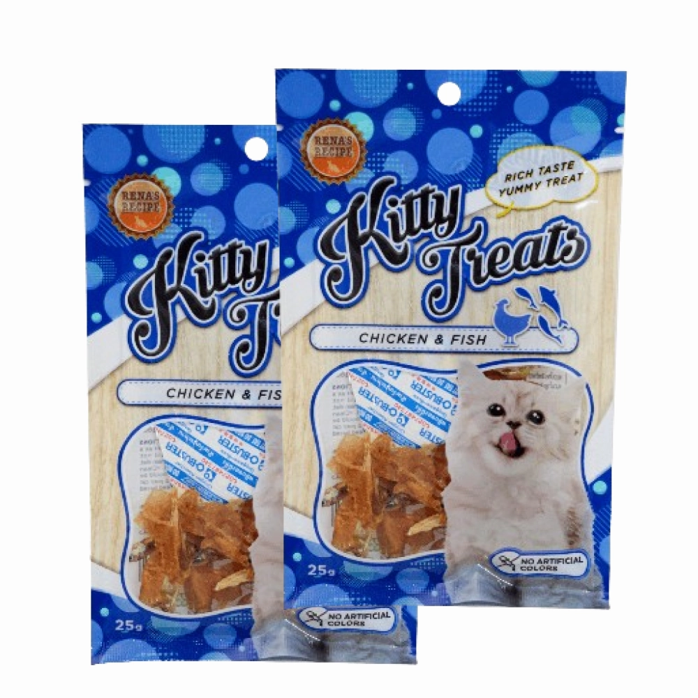Kitty Treats Spiral Soft Chicken and Fish Cat Treats