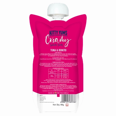 Kitty Yums Lickable Tuna & Bonito Creamy Cat Treat