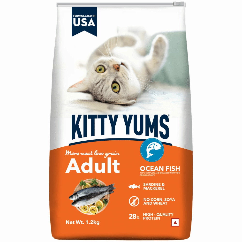 Kitty Yums Ocean Fish Adult (1  years) Cat Dry Food