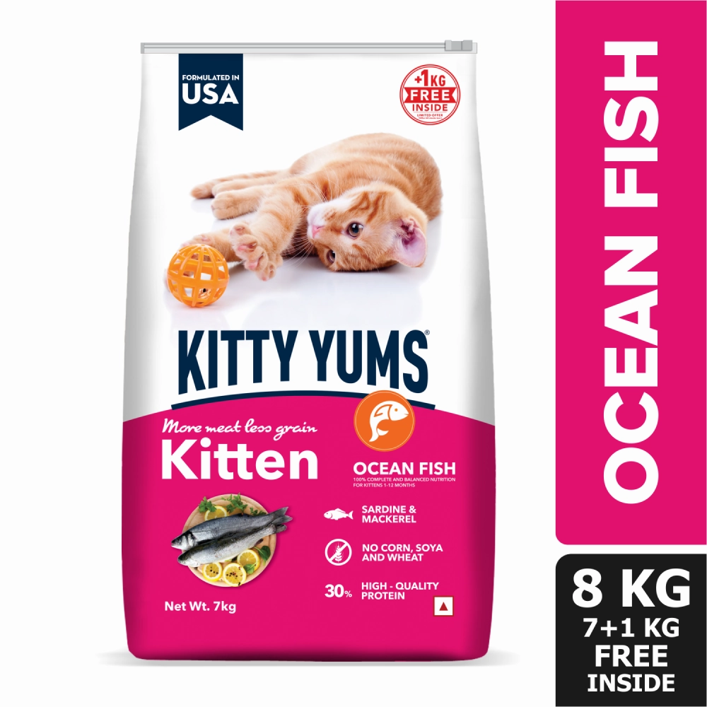 Kitty Yums Ocean Fish Kitten (1 to 12 Months) Cat Dry Food