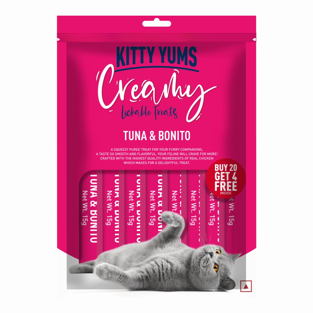 Kitty Yums Tuna & Bonito Creamy Cat Treats