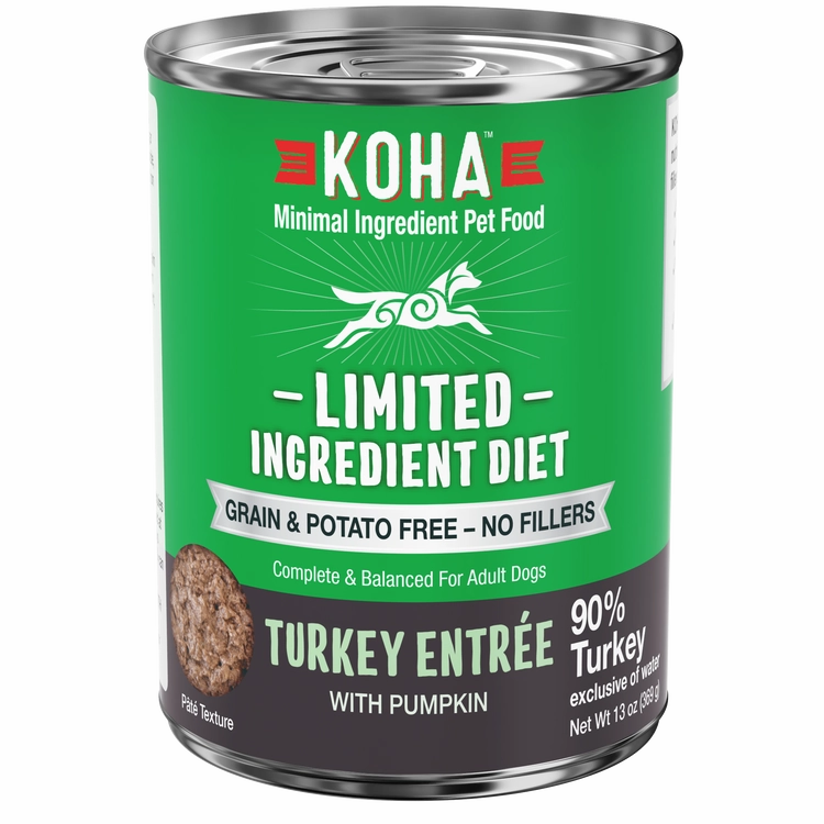 KOHA Grain & Potato Free Limited Ingredient Diet Turkey Entree with Pumpkin Canned Dog Food