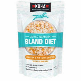 KOHA Limited Ingredient Bland Diet Chicken & White Rice Recipe Wet Dog Food Pouch
