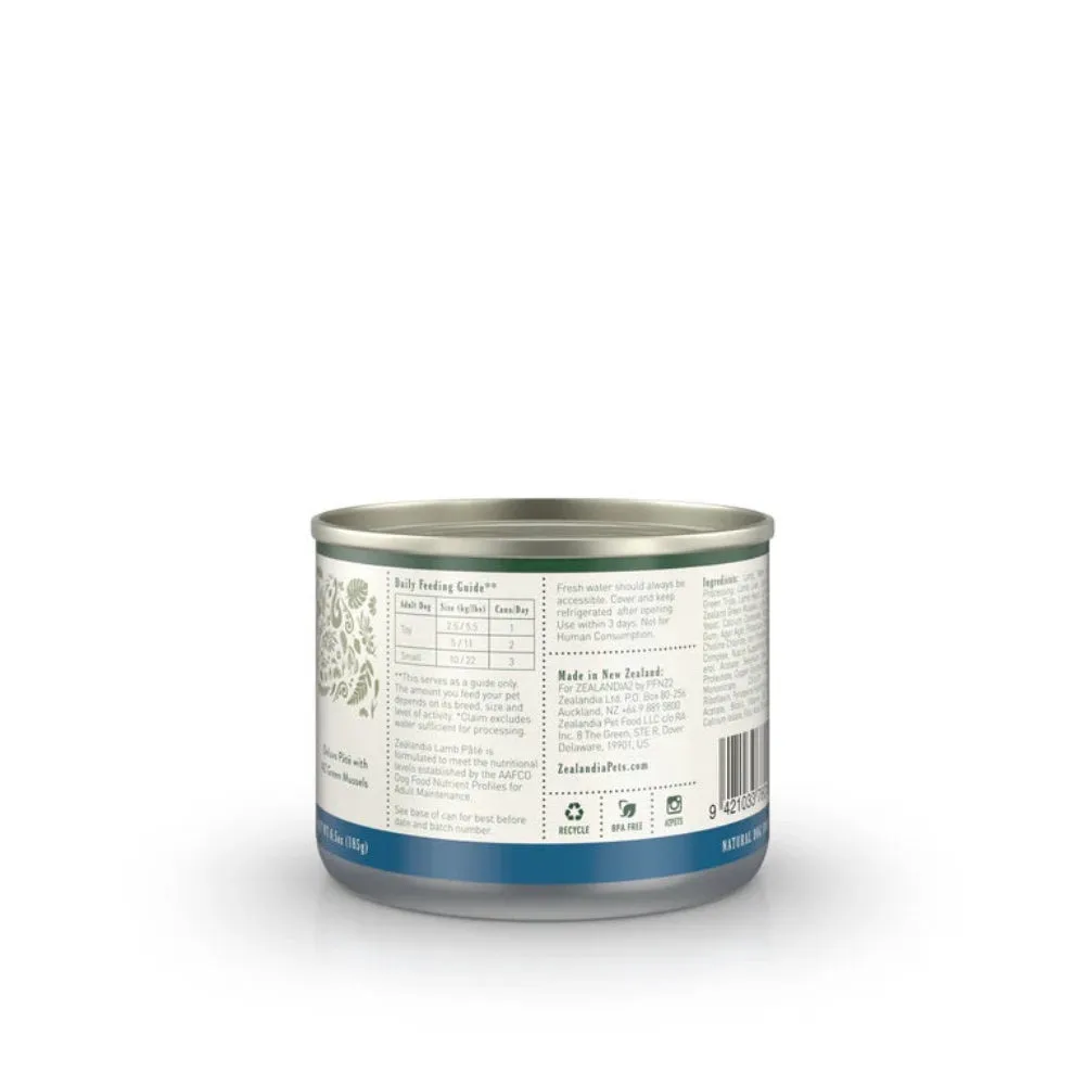 Lamb Pate Staple with Green Mussels Adult Dog Can